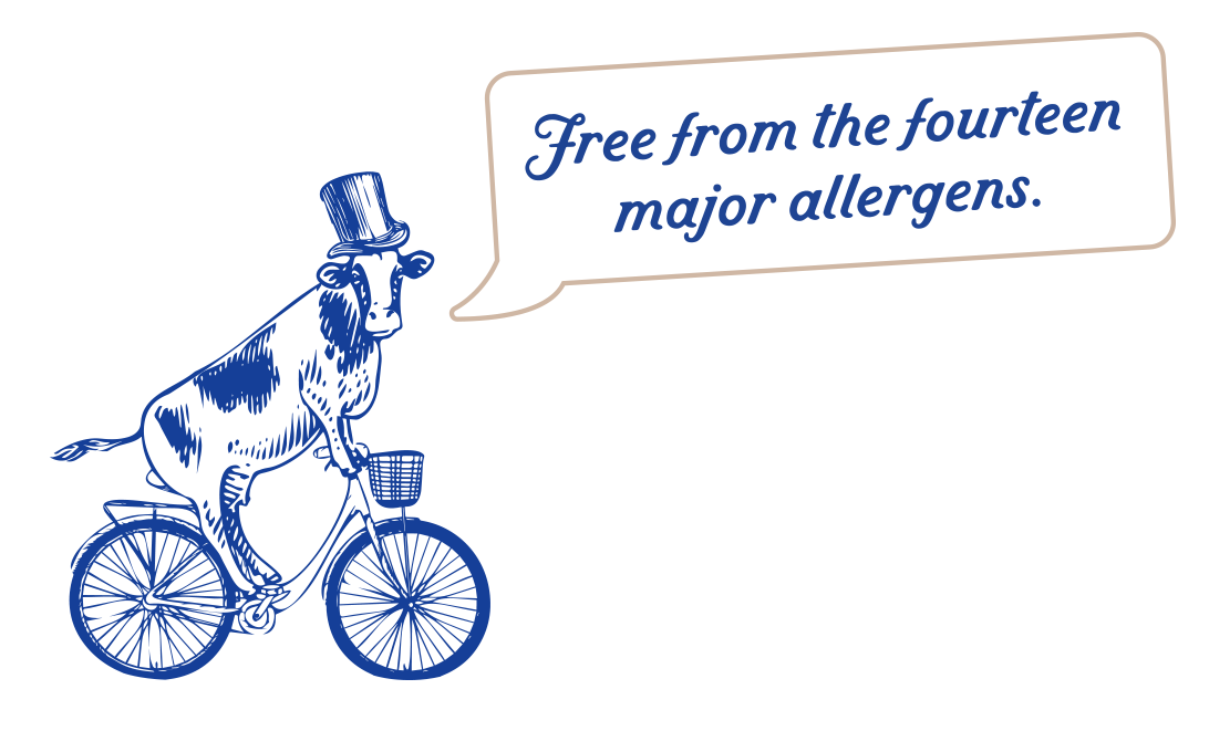 Free from the fourteen major allergens